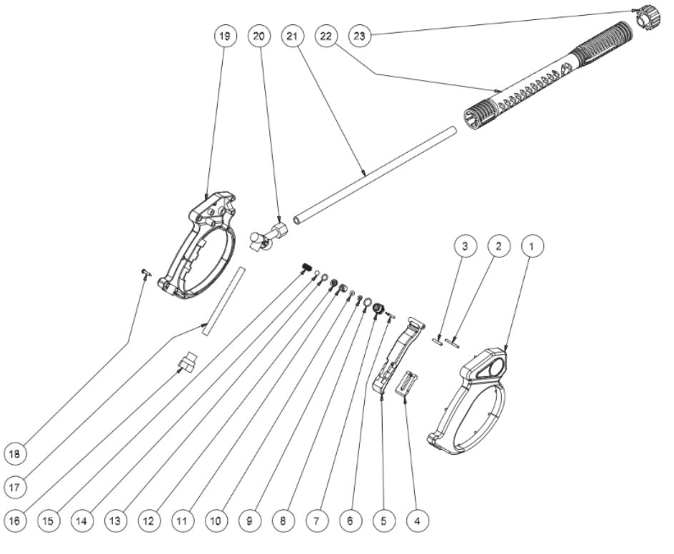 CD-1002-0MUC/0MUH, CD-2003-0MHH/2MVC, JP-2503-1ME1 (16-0404) Gun Assembly Parts By Mi-T-M