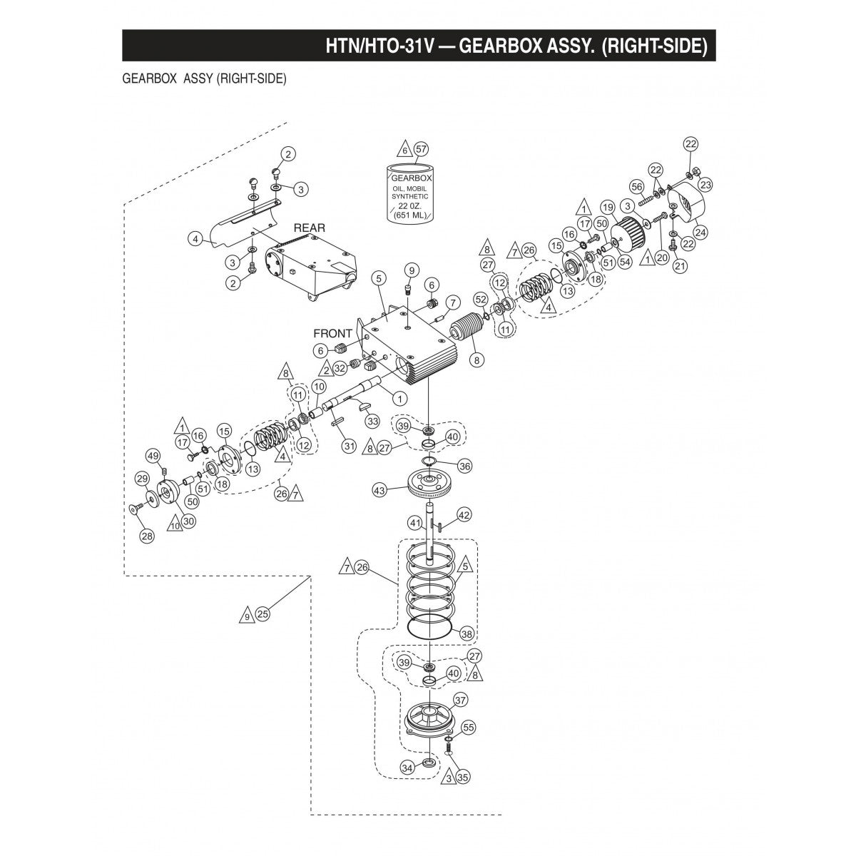 HTN-31VTCSL5 HTO-31VTCSL5 Gearbox Assembly (Right-Side) Fig 2