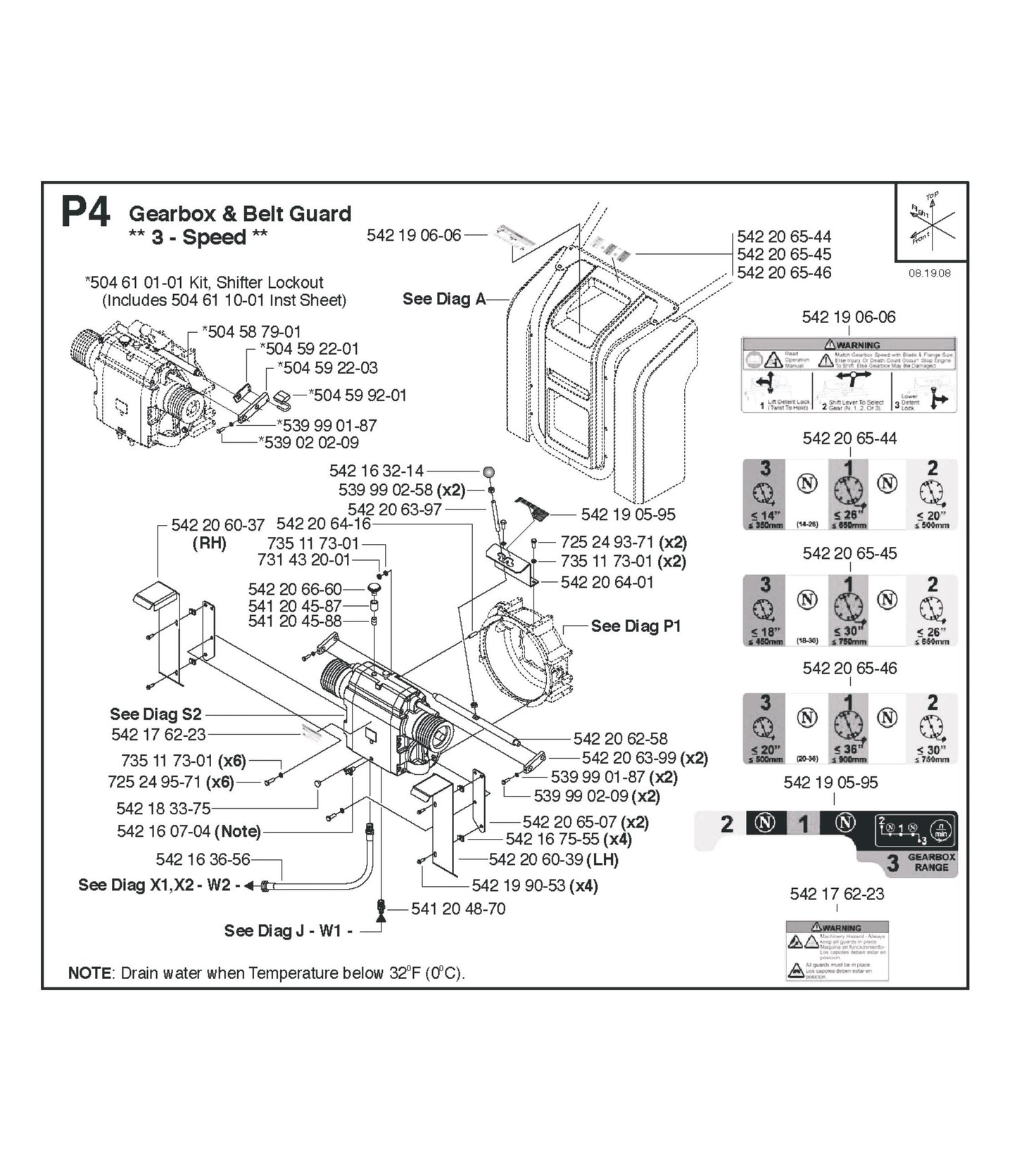 Gearbox and Belt Guard 3-Speed Parts for FS4800 D By Husqvarna