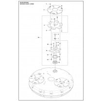 Grinding Head, Lower Parts For PG 830 P By Husqvarna