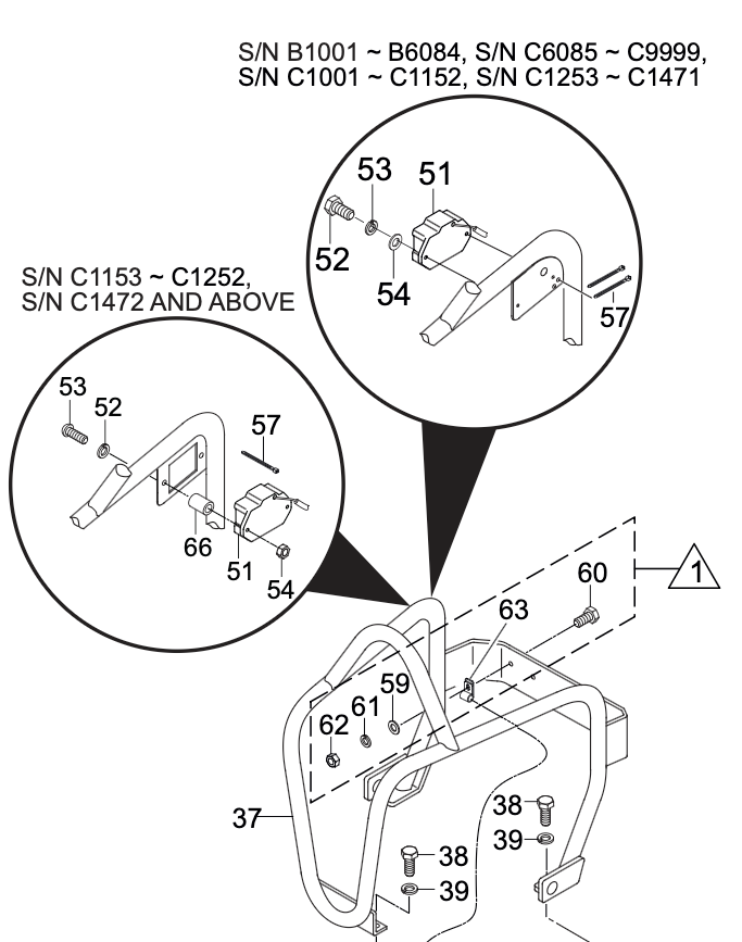 Guard Assembly Parts for MVC88 Plate Tampers