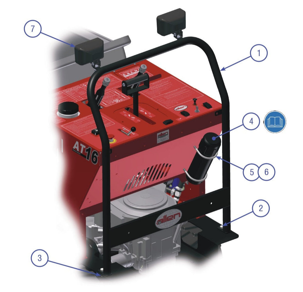 AT16 Handle Bar Assembly Parts By Allen Engineering