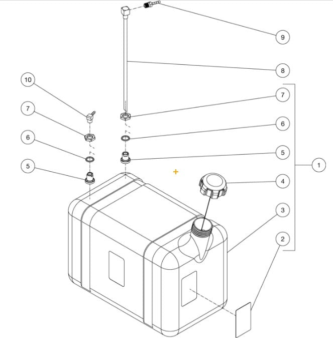 HDB-3005 Gas Tank Assembly Assembly Parts By Mi-T-M