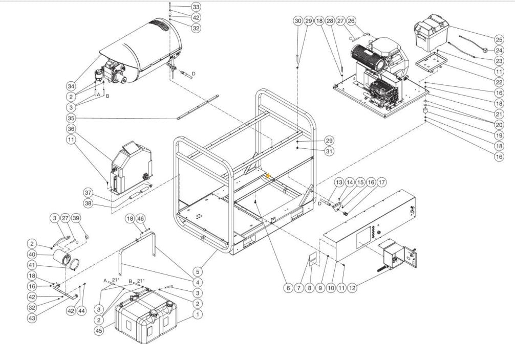 HDC-3005-0K6G/0V6G, HDC-3505-0K6G/0V6G/1H6G, HDC-4004-0H6A/0K6A/0V6A/1H6A Unit Assembly Parts by Mi-T-M