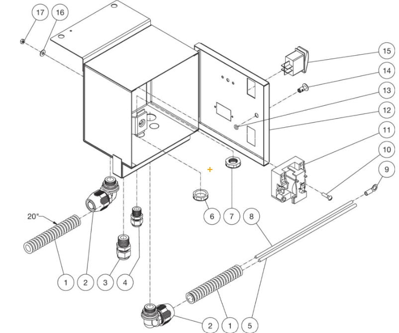 HDC Series (sn:15011231-15028656), (sn:15028657-15146632), (sn:0-15011230), (sn:15146633-15157879) Electric Box Assembly Parts by Mi-T-M