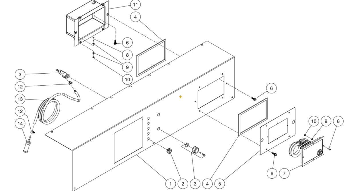 HDC-3505-0B7G Control Panel Assembly Parts by Mi-T-M