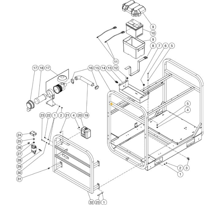HDC-3505-0B7G Frame Assembly Parts by Mi-T-M
