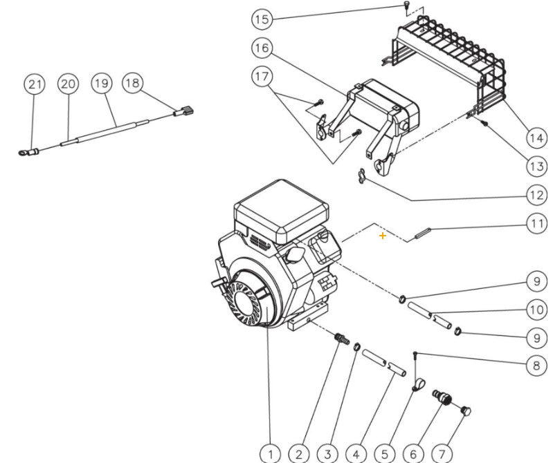 HDD-3804-0V6A Engine Assembly Parts By Mi-T-M