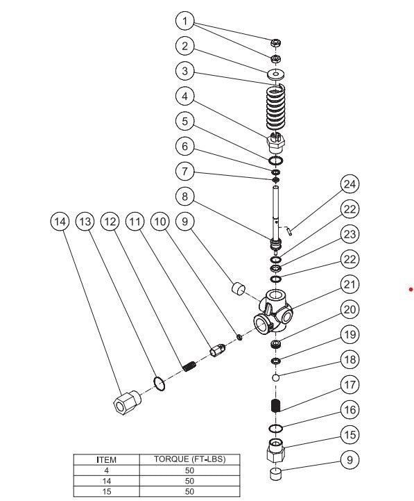 HDS-4005 Unloader Assembly Parts by Mi-T-M