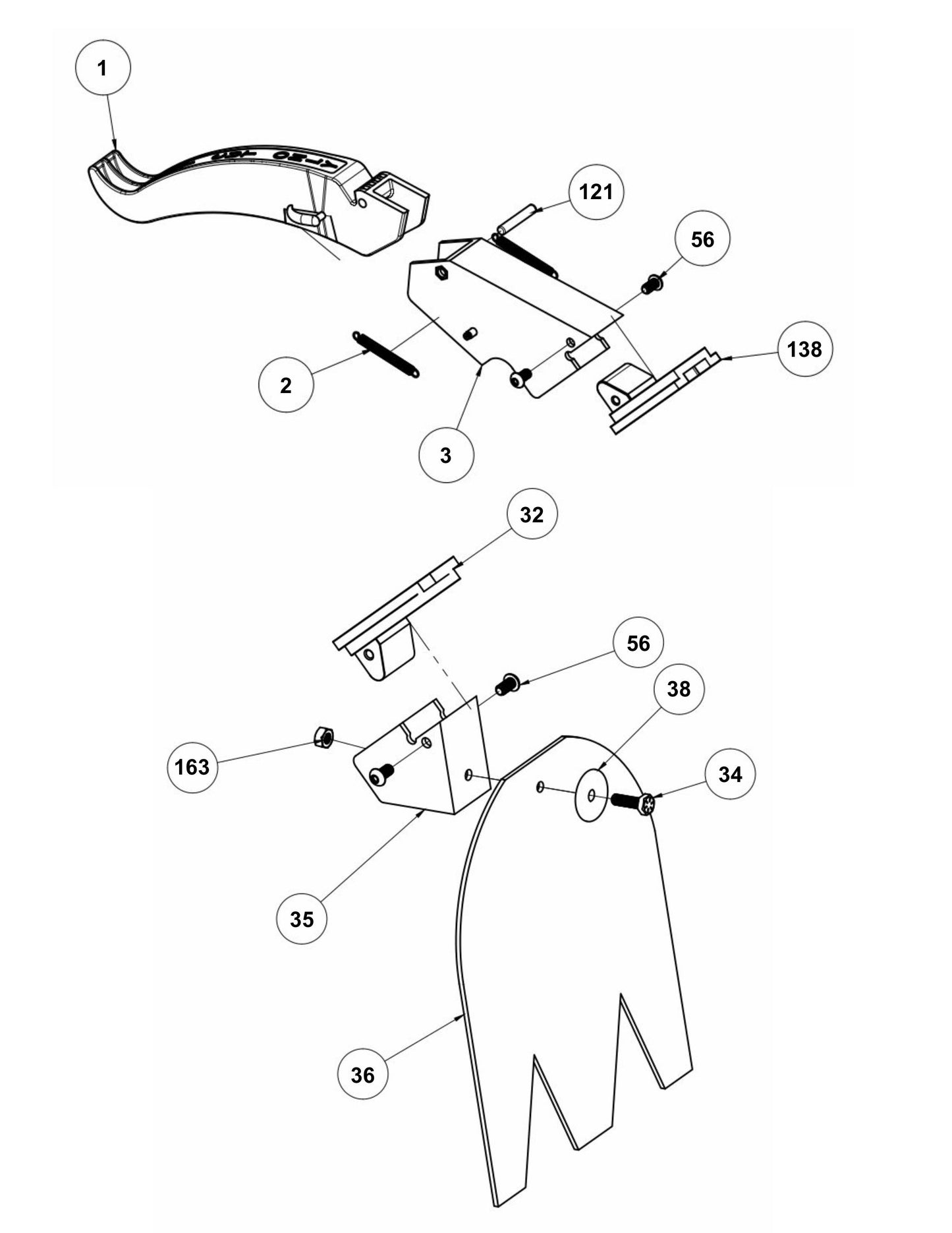 HDS60 Dragon Saw Assembly-3 Parts