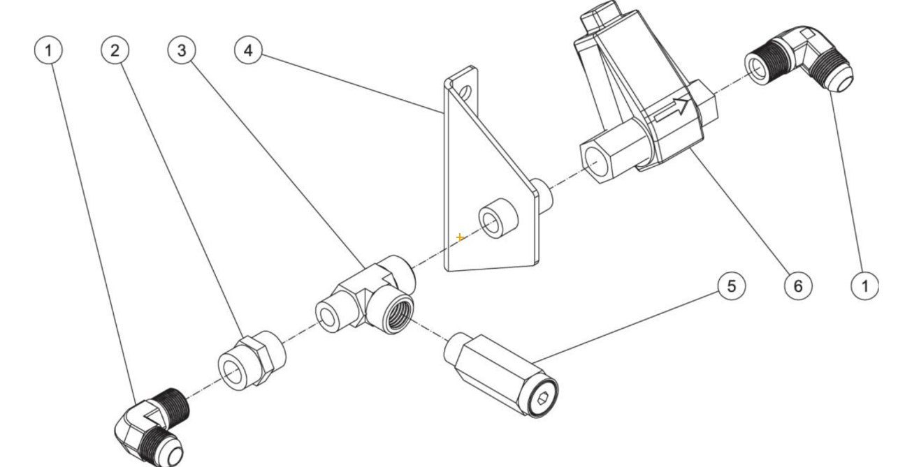 HEM-3003-0E40/HEM-3004-0E40 (sn:0-99999999) Inlet Plumbing Assembly Parts By Mi-T-M