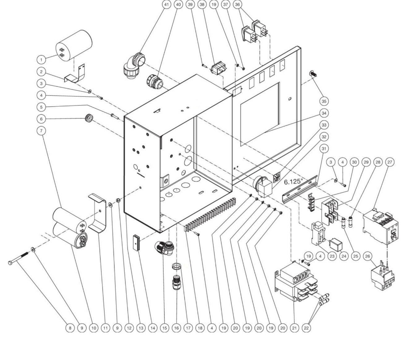 HEO-2004-0E2G/0E8G, HEO-3004-0E2G/0E8G, HEO-3005-0E2G/0E8G Electric Box Assembly Parts By MiTM