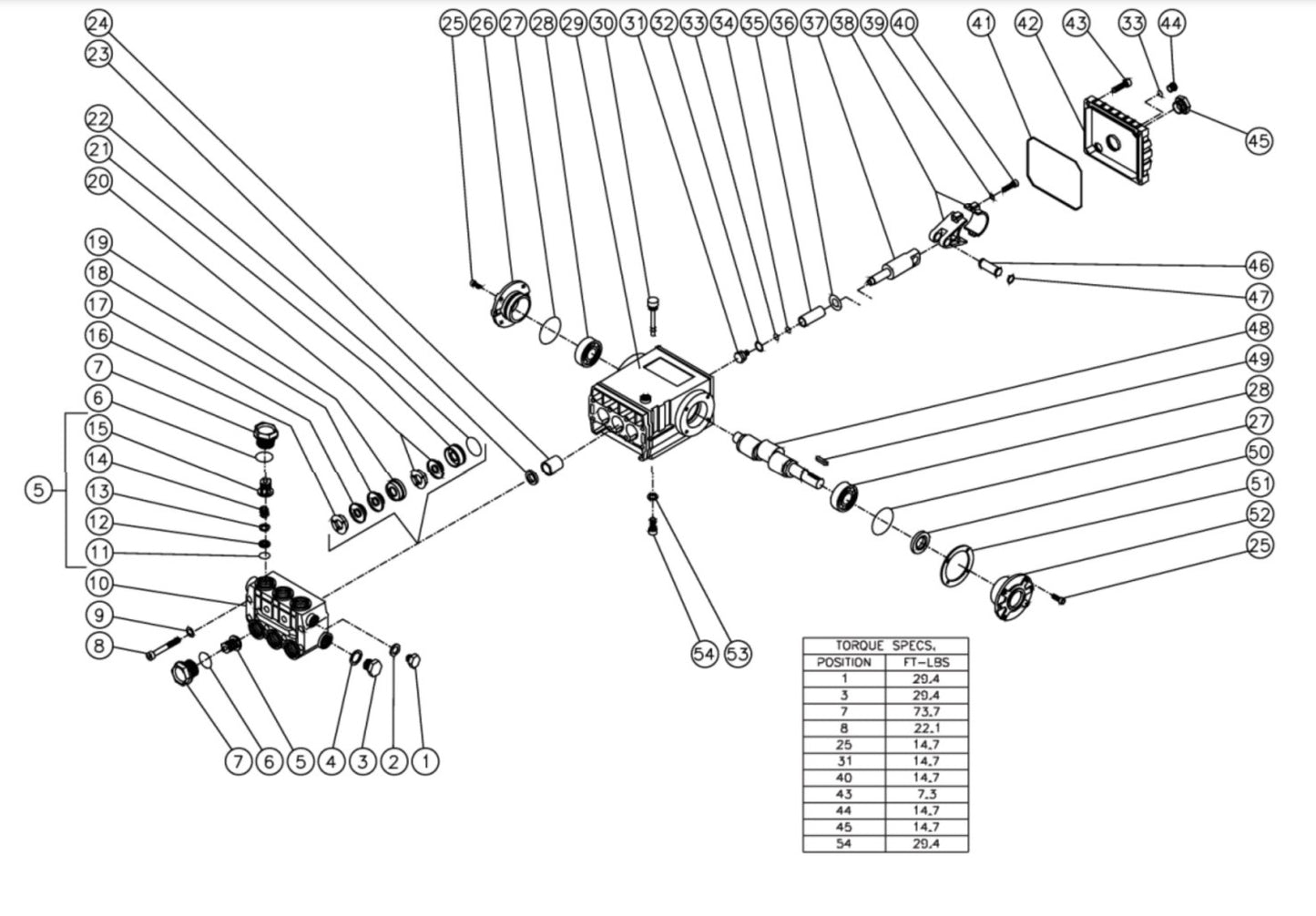 HG-1505-0M10/0M30, HG-2004-0M10/0M30  (sn:15001176-99999999), (sn:29517-15001175) Pump Assembly Parts By Mi-T-M