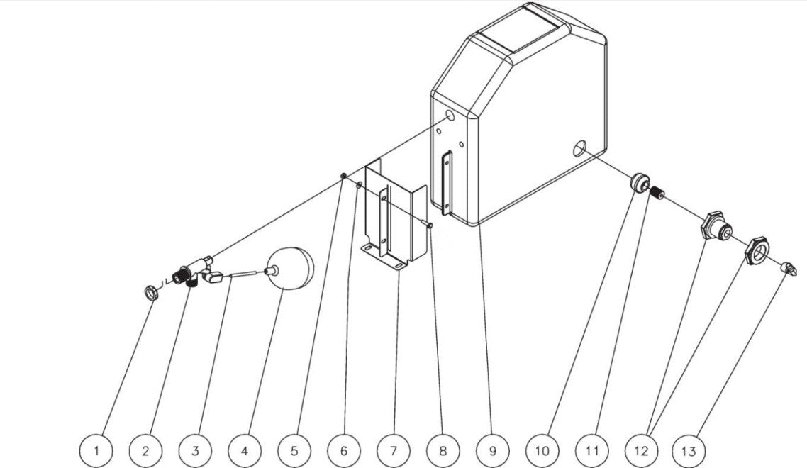 HG (sn:0-15006770) Series Float Tank Assembly Parts By Mi-T-M