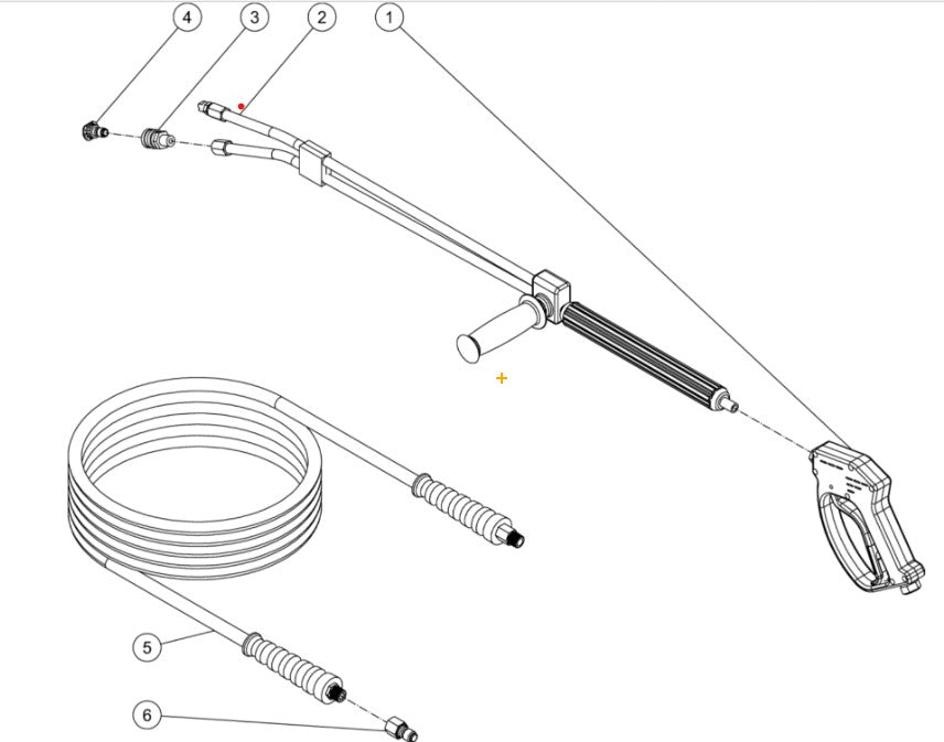 HHB Series Gun/Wand/Hose Assembly Parts By MiTM