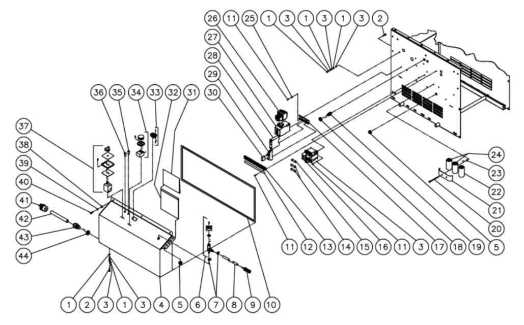 HHD-2004-0E2G/0E8G/0E9G, HHD-3004-0E2G Electric Box Assembly Parts By MiTM