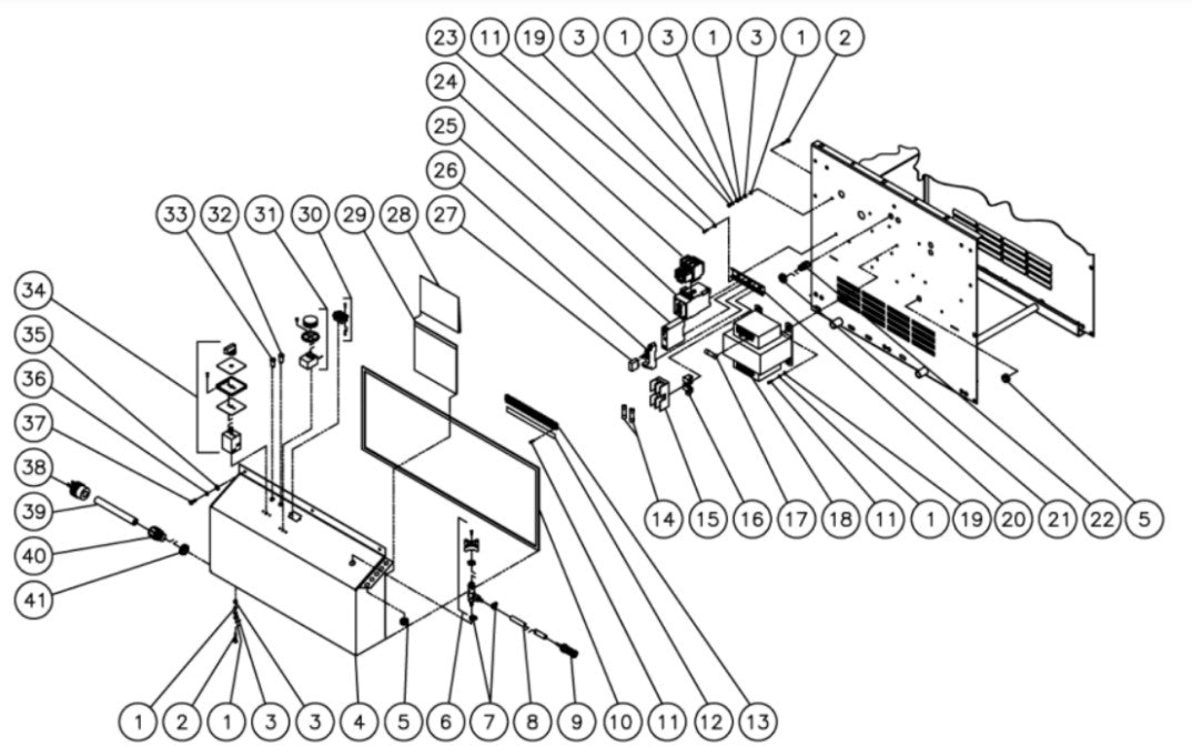HHD-2004-0E4G, HHD-3004-0E4G/0E5G/0E8G/0E9G, HHD-3005-0E4G/0E5G/0E9G Electric Box Assembly Parts By MiTM