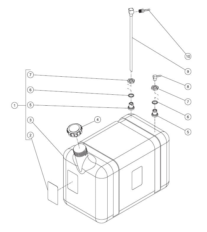 HHM-3506-0E10 Fuel Tank Assembly Parts By MiTM
