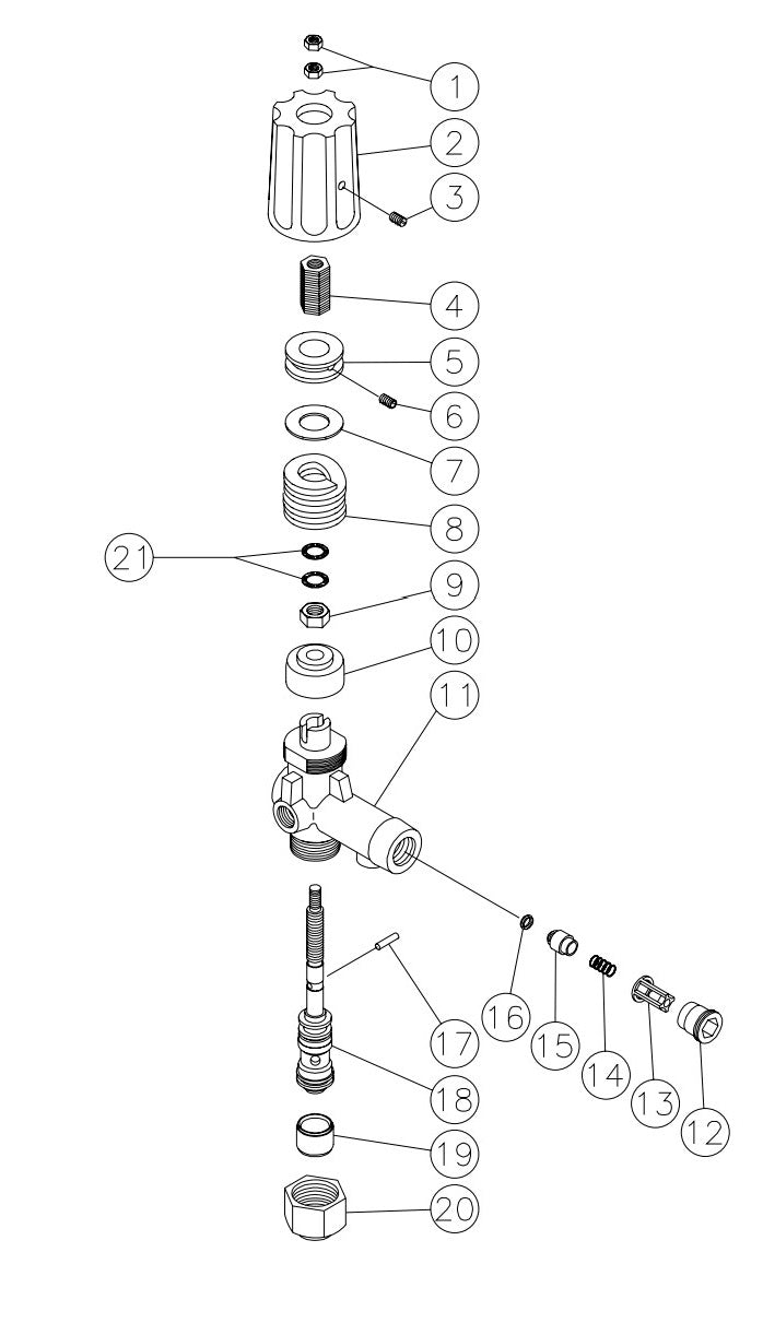 HSE-1002-SM10, HSE-2504-0M10/30, HSE-3004-0M10/30 Unloader Assembly Parts by Mi-T-M