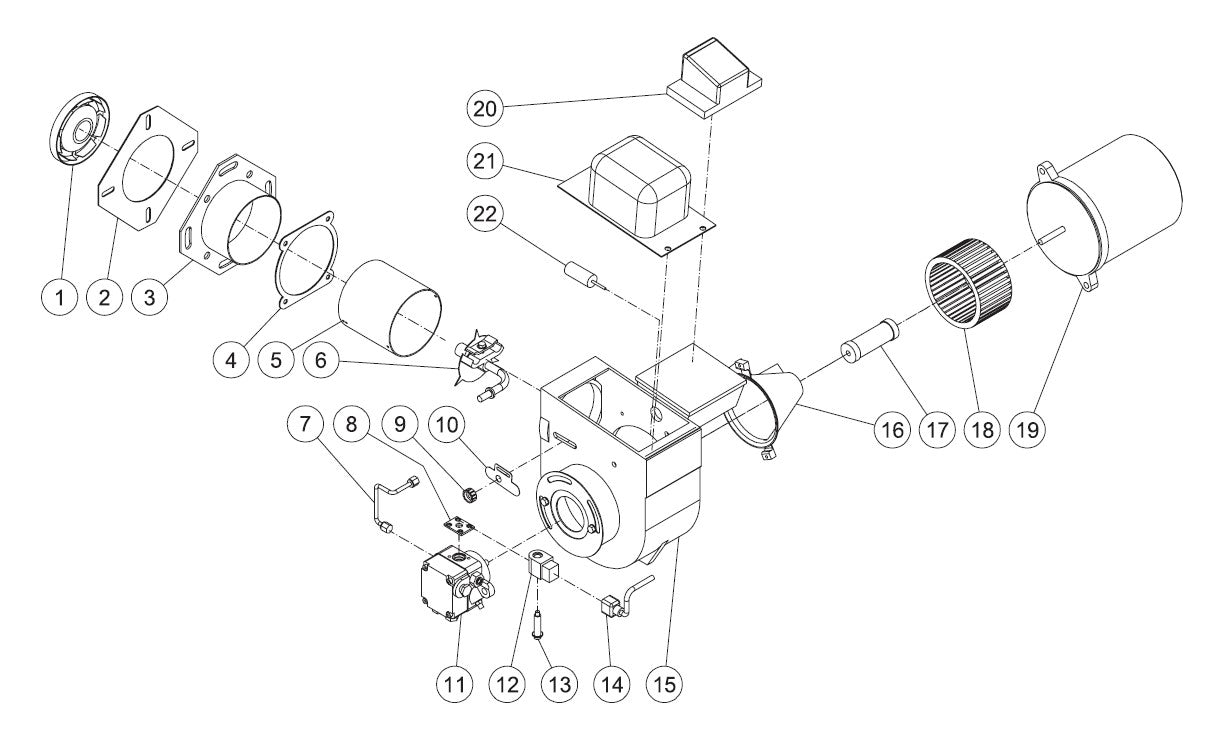 HOM-3506-0E10 Burner Assembly 2 Parts By MiTM