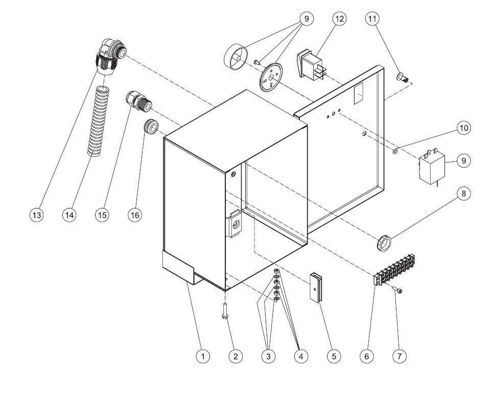 HOM-3506-0E10 Electric Box Assembly Parts By MiTM