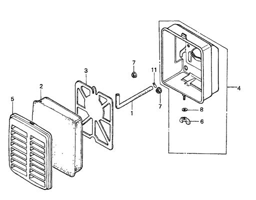 C4 Finisher Trowel (C42H) Air Cleaner Assembly. Parts by Multiquip Whiteman