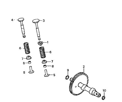 C4 Finisher Trowel - Honda G100K2QA2 Engine Camshaft Assembly Parts by Multiquip Whiteman