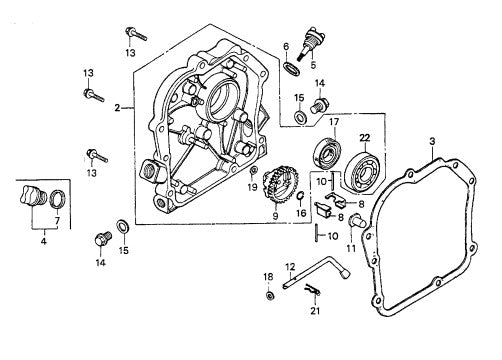 C42H Crankcase Cover Assembly. Parts by Multiquip Whiteman