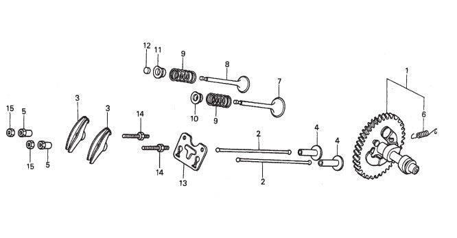 B-Series Camshaft Assembly Parts by Multiquip Whiteman