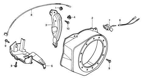 Fan Cover Assembly Parts for CA4HM Trowels by Multiquip Whiteman