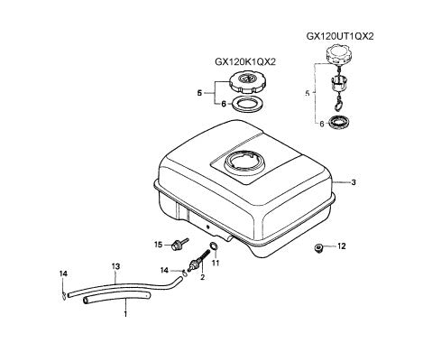 Fuel Tank Assembly Parts for CA4HM Trowels by Multiquip Whiteman