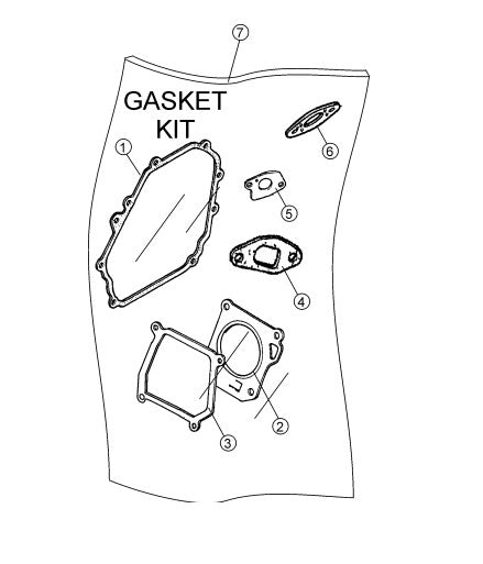 Gasket Kit Assembly Parts for CA4HM Trowels by Multiquip Whiteman