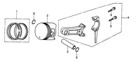 Piston Assembly Parts for CA4HM Trowels by Multiquip Whiteman