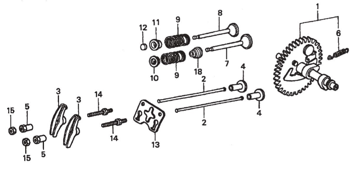 GA25H HONDA GX160K1EMA2 ENGINE Camshaft Assy. Parts By Multiquip