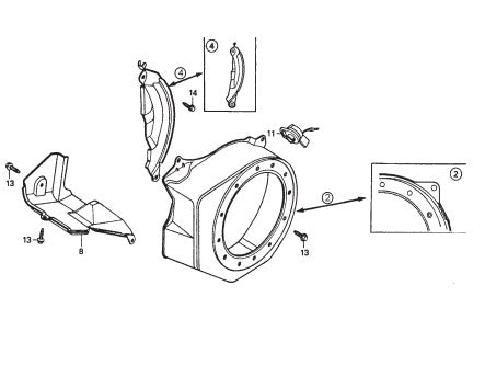 Fan Cover Assembly Parts for Epoxy Series Trowels by Multiquip Whiteman