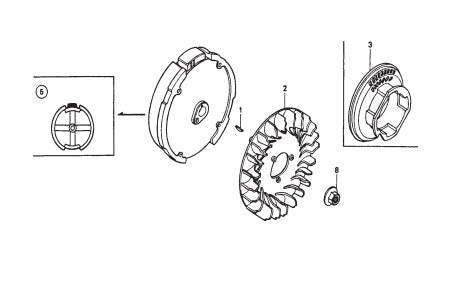 Flywheel Assembly Parts for Epoxy Series Trowels by Multiquip Whiteman