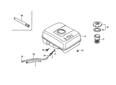 Fuel Tank Assembly Parts for Epoxy Series Trowels by Multiquip Whiteman