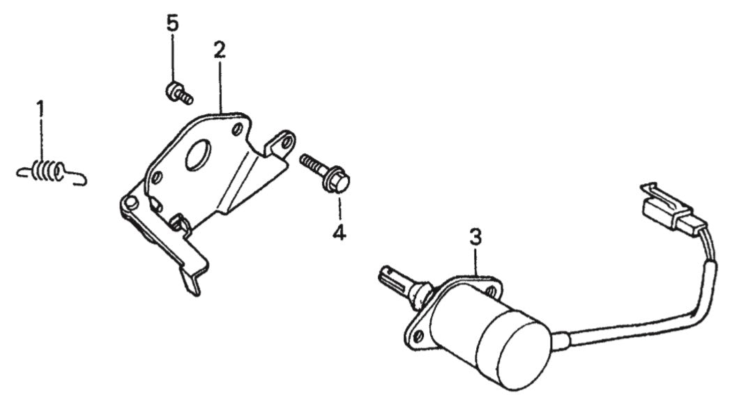 GA6HR GA6HRS HONDA GX340RT2EDE2/EDN2 Solenoid Assy. Parts By Multiquip