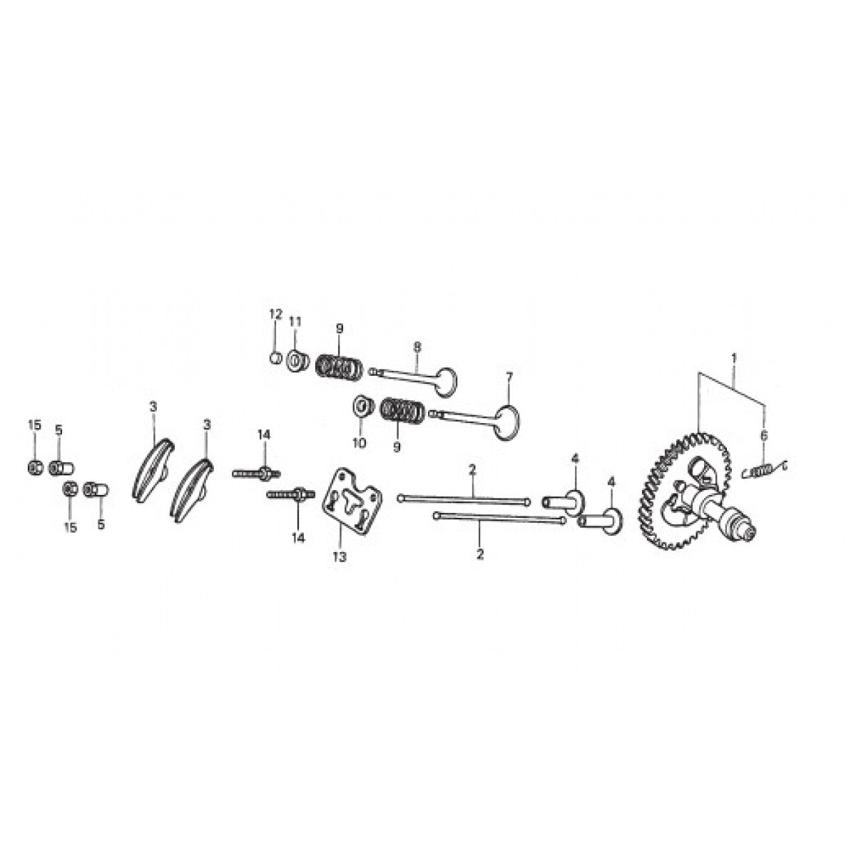 HPLA/HPHA-SERIES 36" Camshaft Assembly Parts by Multiquip Whiteman