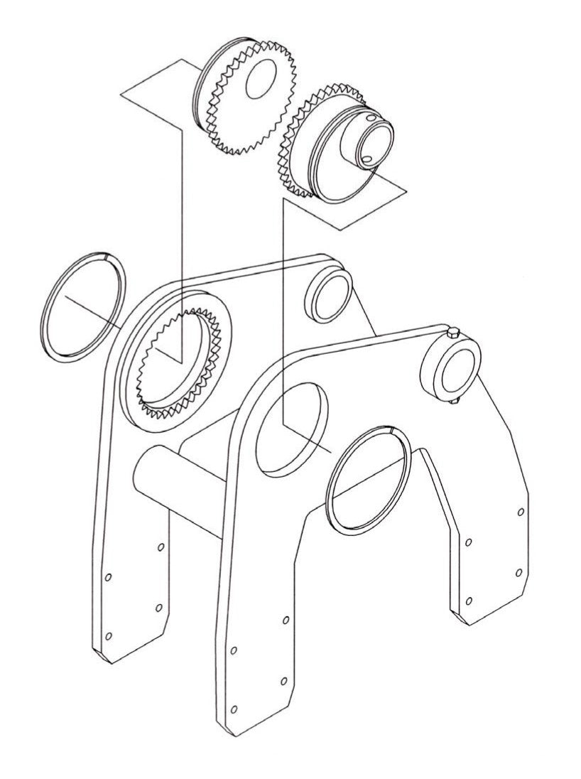 HP65 II-24 (S/N upto 651100 and Up) Switch Hitch Indexing Boss Assembly Parts