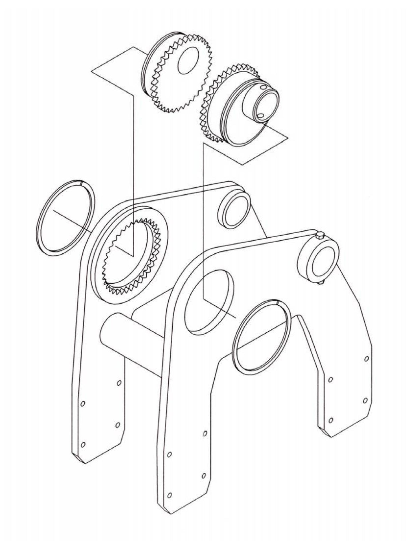 HP65 II-18 Switch Hitch Indexing Boss Assembly Parts