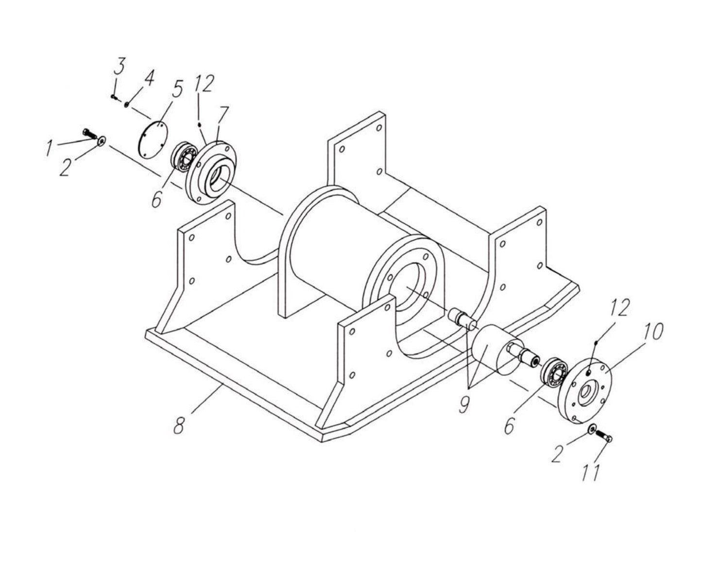 HP65 II-18 Standard 24 HP65II Base Plate Assembly Parts