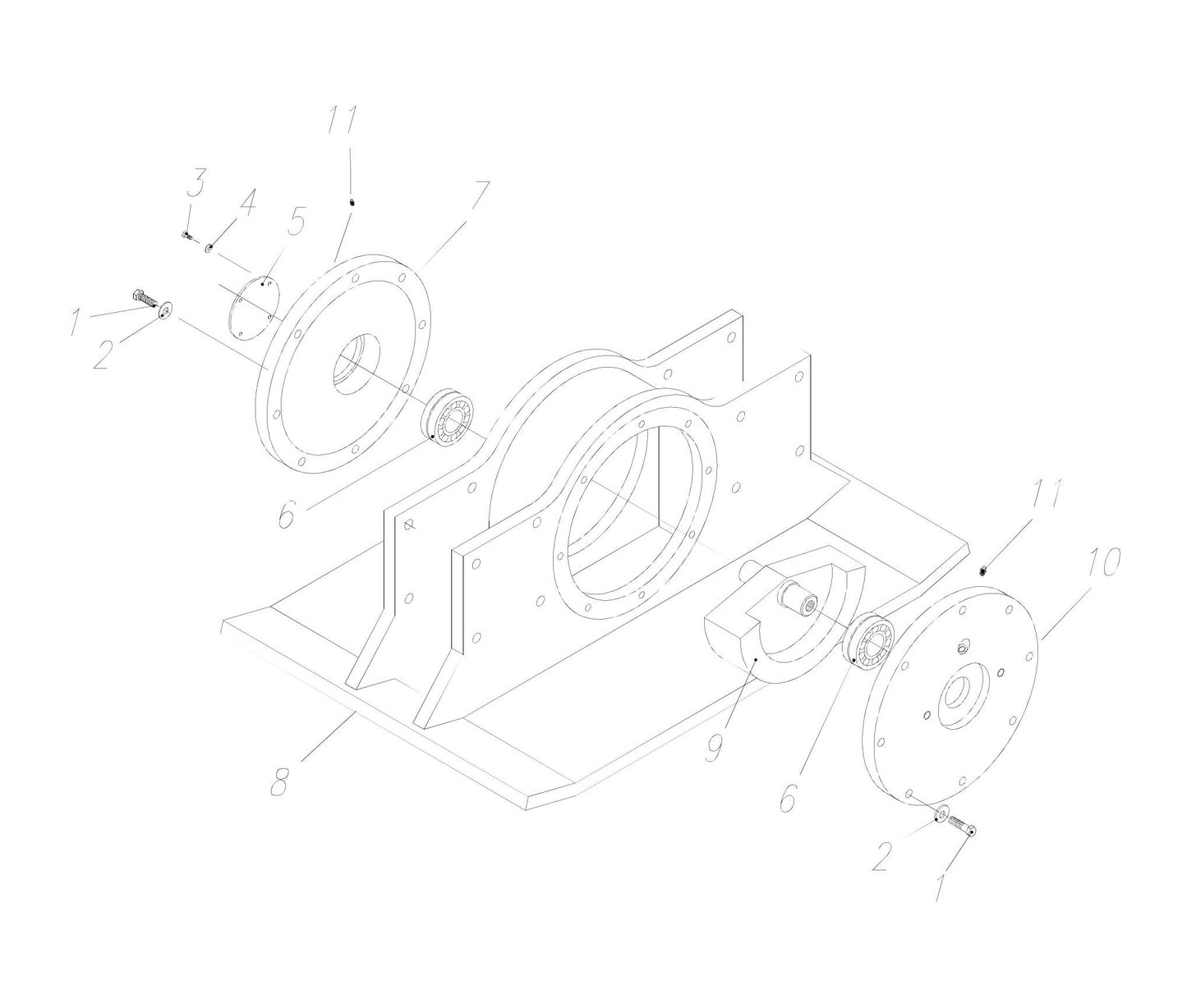 HP65 II-18 18" Base Plate Assembly Parts