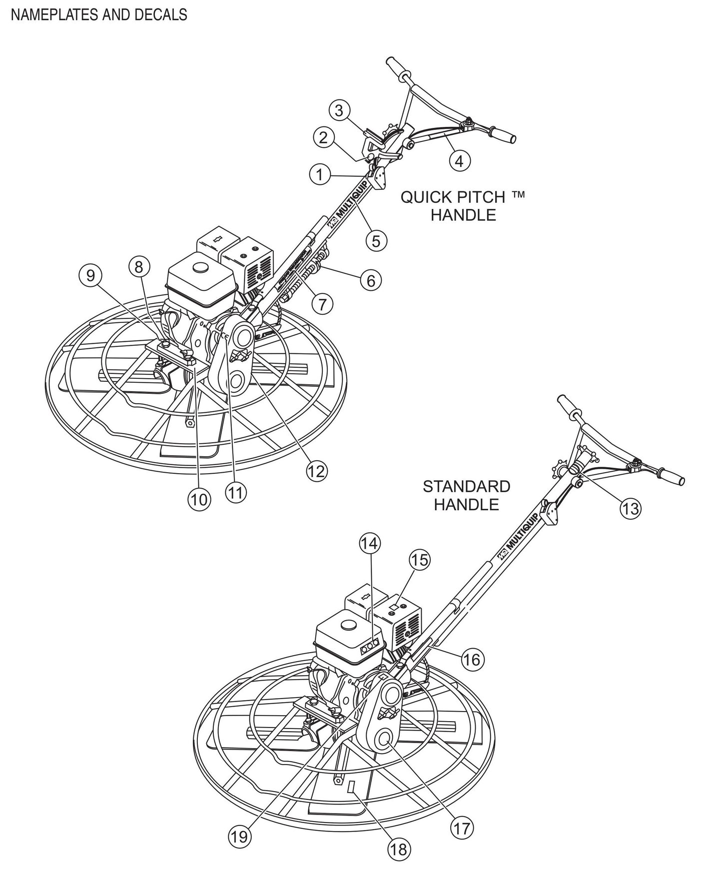 HPHA36C5H Nameplate and Decals Assembly Parts
