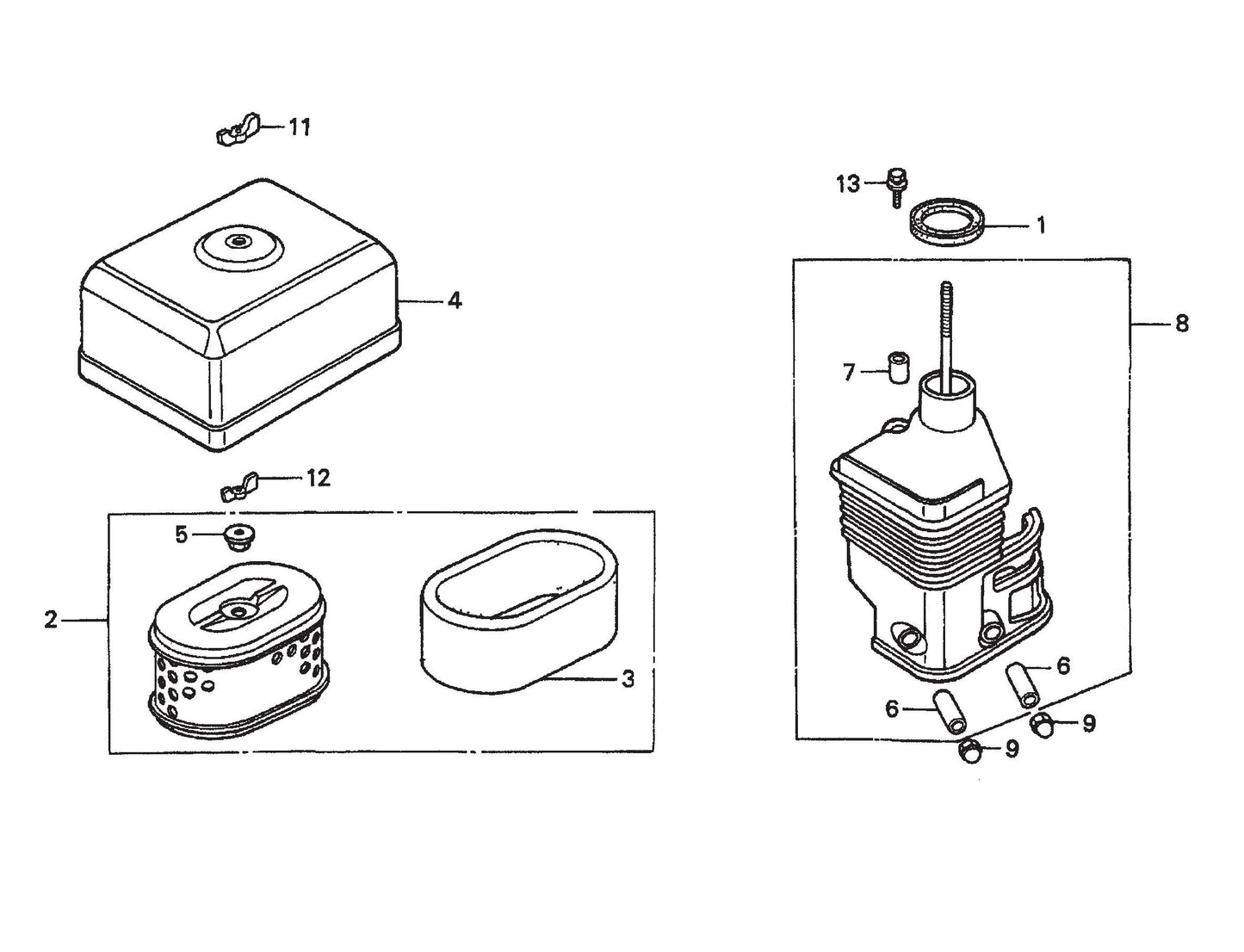 HPHA36C5H Air Cleaner Assembly Parts by Multiquip Whiteman