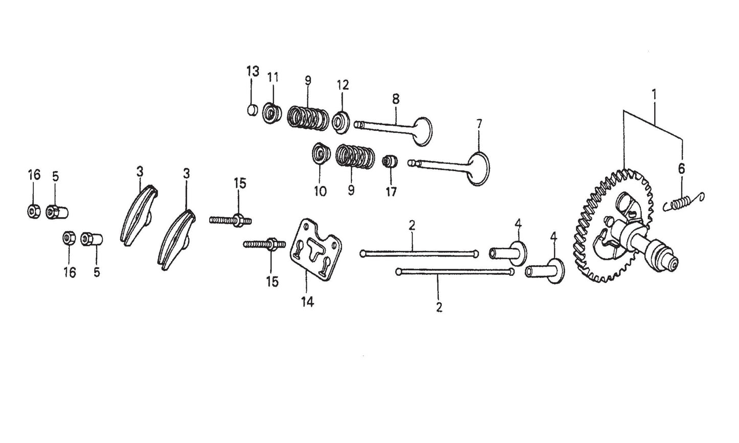 HPLA/HPHA-SERIES 46" Camshaft Assembly Parts by Multiquip Whiteman