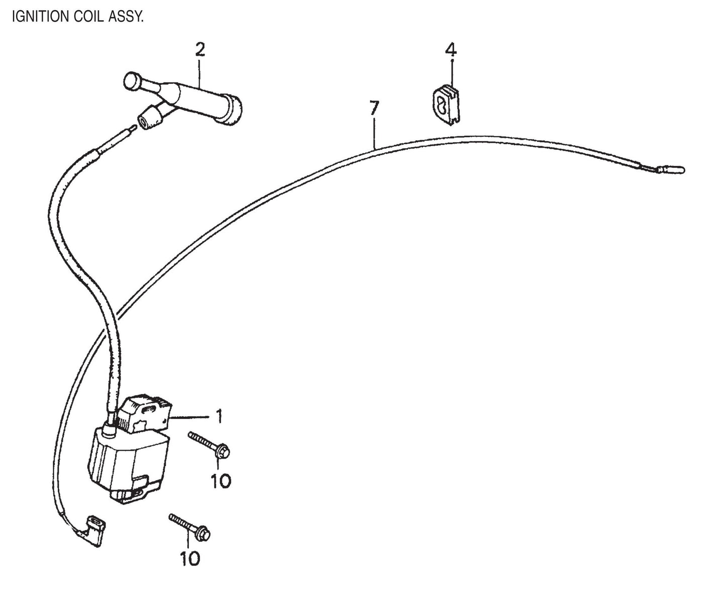HPLA/HPHA-SERIES 46" Ignition Coil Assembly Parts by Multiquip Whiteman