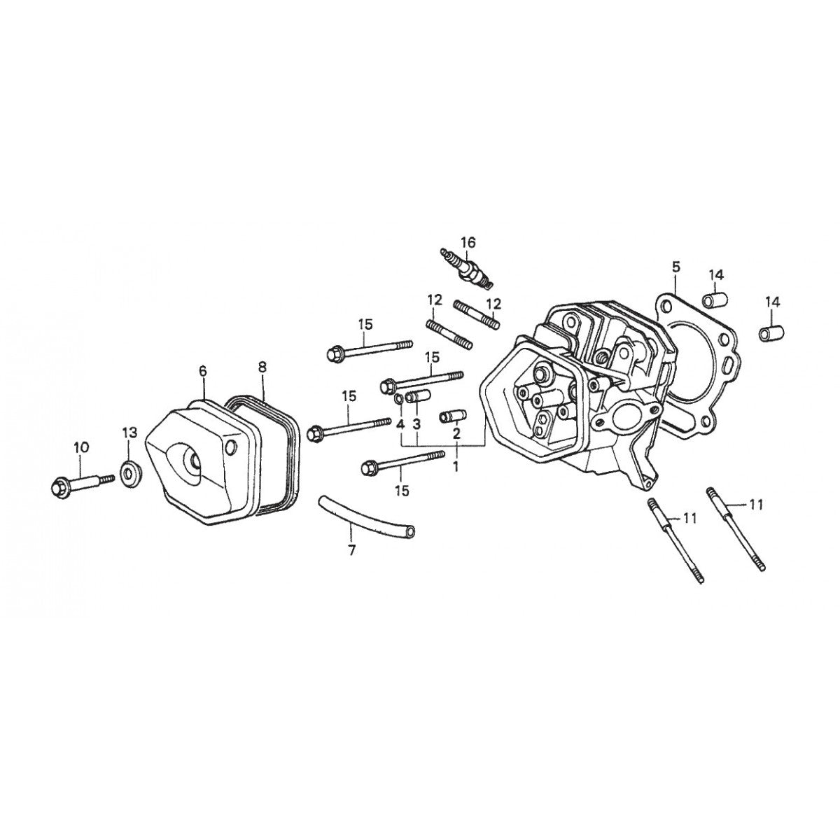 HPLA/HPHA-SERIES 46" Cylinder Head Assembly Parts by Multiquip Whiteman