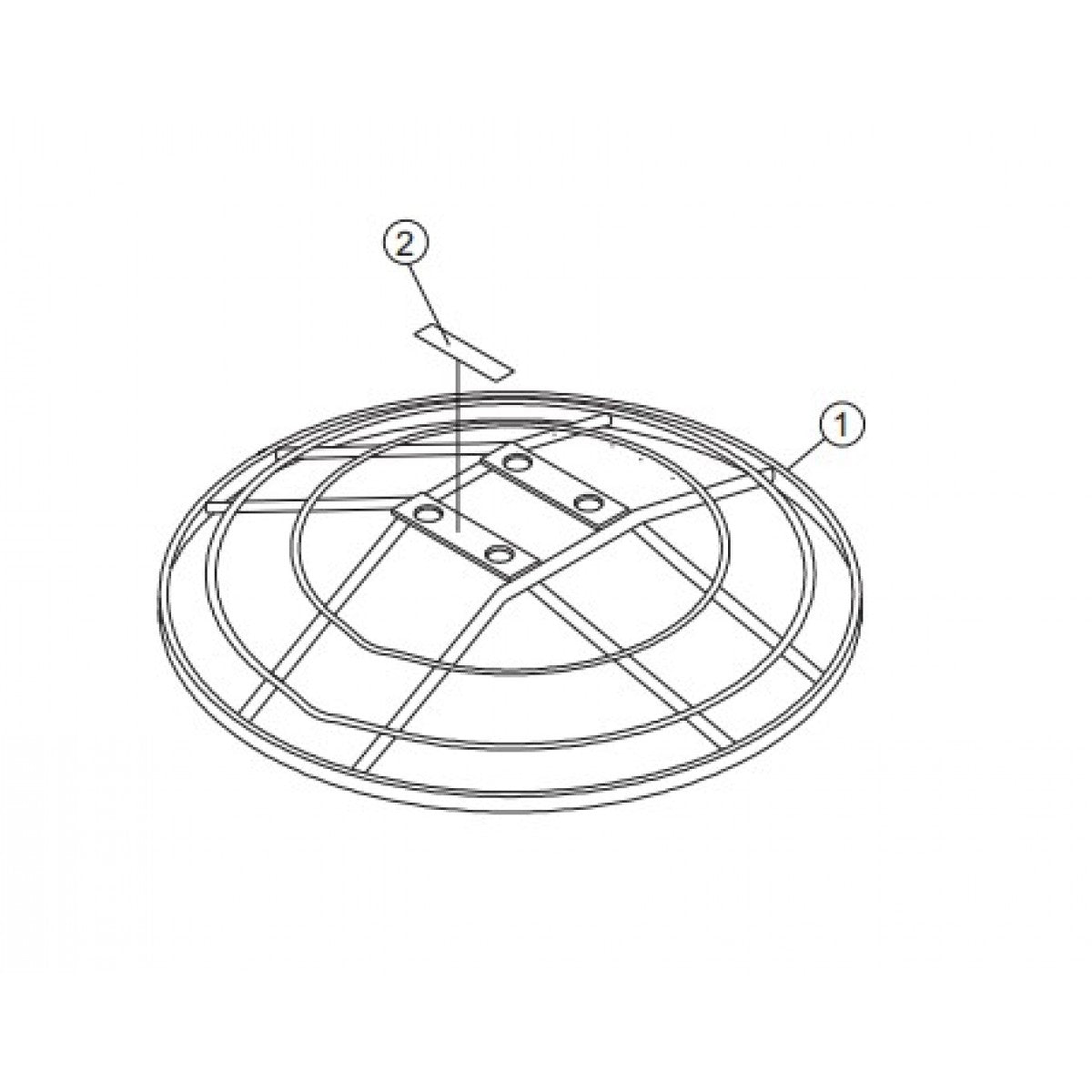 HPLA/HPHA-SERIES 46" Guard Ring Assembly Parts by Multiquip Whiteman
