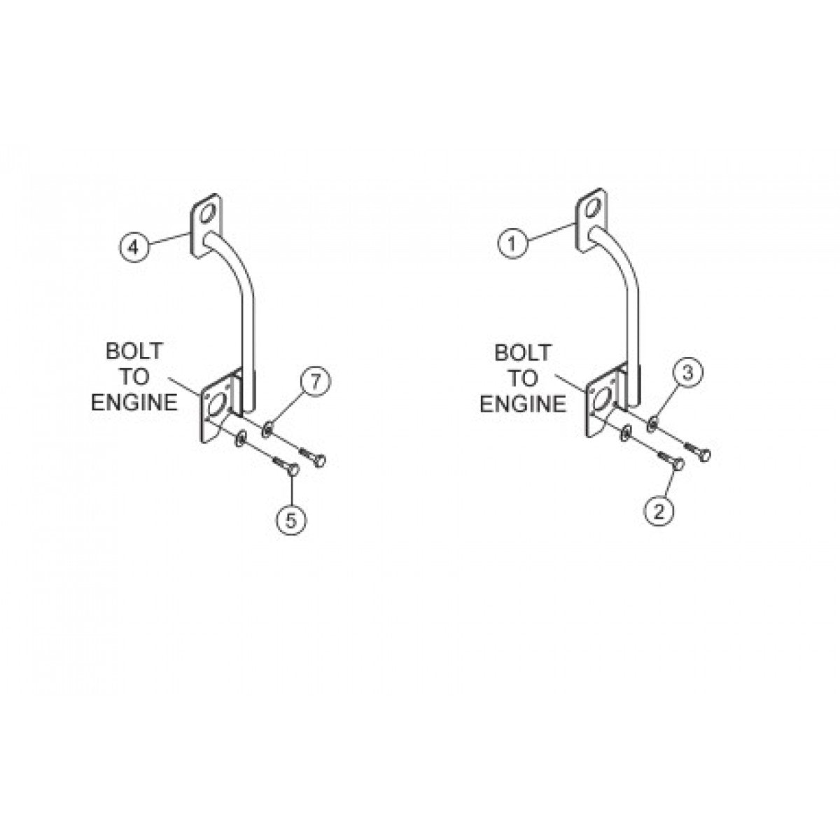 HPLA/HPHA-SERIES 46" Lifting Bail Assembly (Option) Parts by Multiquip Whiteman